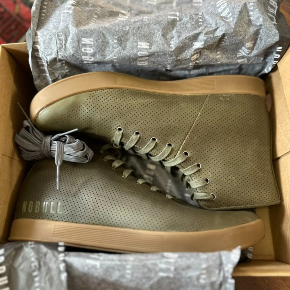 NOBULL Men's High-Top Leather Cupsole Trainer size 11